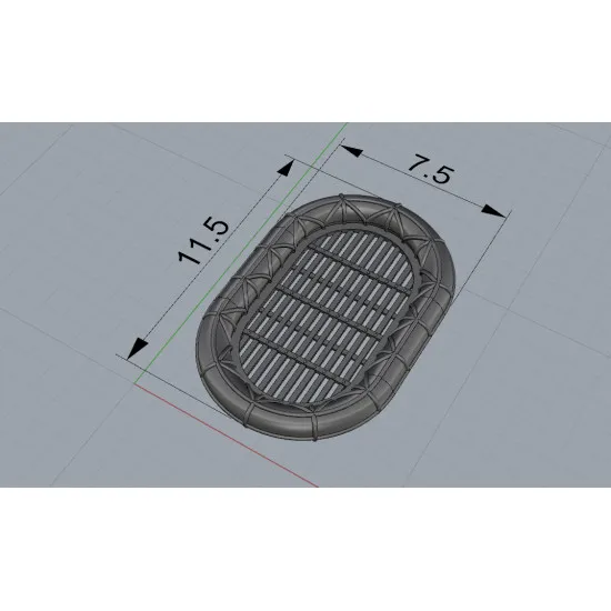 Eduard 653016 1/350 Carley float for 60 people – Type 2 PRINT 0 Brassin for Ships
