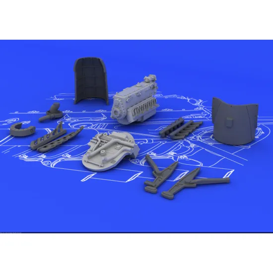 Eduard 672005 1/72 DB 601A/N for Bf 110C/D/E Brassin for Aircraft