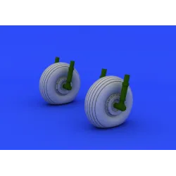 Eduard 672046 1/72 C-47 wheels Brassin for Aircraft