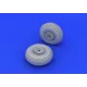 Eduard 672046 1/72 C-47 wheels Brassin for Aircraft