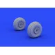 Eduard 672046 1/72 C-47 wheels Brassin for Aircraft