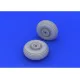 Eduard 672046 1/72 C-47 wheels Brassin for Aircraft