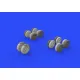 Eduard 672143 1/72 Victor wheels Brassin for Aircraft