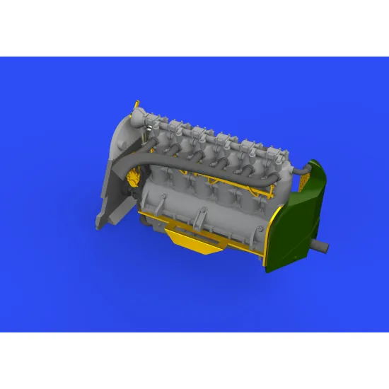 Eduard 672223 1/72 Fokker D.VII (OAW) engine/Mercedes D.III Brassin for Aircraft