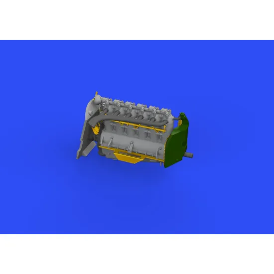 Eduard 672223 1/72 Fokker D.VII (OAW) engine/Mercedes D.III Brassin for Aircraft