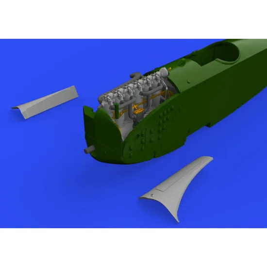 Eduard 672223 1/72 Fokker D.VII (OAW) engine/Mercedes D.III Brassin for Aircraft