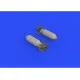 Eduard 672244 1/72 US 1000lb bombs Brassin for Aircraft