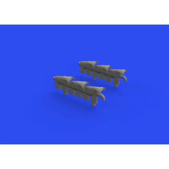 Eduard 672250 1/72 Spitfire Mk.Vc exhaust stacks Brassin for Aircraft