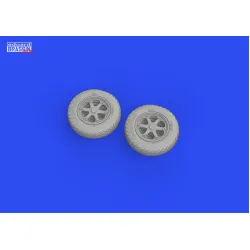Eduard 672299 1/72 F4F wheels late PRINT Brassin for Aircraft
