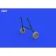 Eduard 672299 1/72 F4F wheels late PRINT Brassin for Aircraft