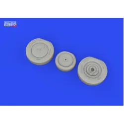 Eduard 672304 1/72 P-39Q wheels w/rims PRINT Brassin for Aircraft