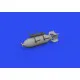 Eduard 672308 1/72 P-39Q 500lb bomb PRINT Brassin for Aircraft