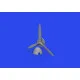 Eduard 672313 1/72 Bf 109F propeller early PRINT Brassin for Aircraft