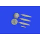 Eduard 672313 1/72 Bf 109F propeller early PRINT Brassin for Aircraft