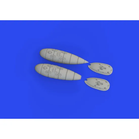 Eduard 672321 1/72 Bf 109F/G external fuel tanks Brassin for Aircraft