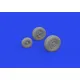 Eduard 672333 1/72 F-35A wheels Brassin for Aircraft