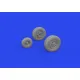 Eduard 672333 1/72 F-35A wheels Brassin for Aircraft
