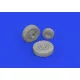 Eduard 672333 1/72 F-35A wheels Brassin for Aircraft