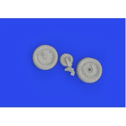 Eduard 672348 1/72 Bf 109G-5/G-6 wheels PRINT Brassin for Aircraft
