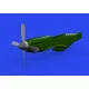 Eduard 672362 1/72 P-51D Hamilton Standard propeller uncuffed PRINT Brassin for Aircraft