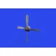 Eduard 672362 1/72 P-51D Hamilton Standard propeller uncuffed PRINT Brassin for Aircraft
