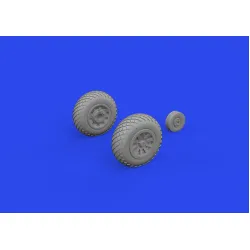 Eduard 672366 1/72 P-51D wheels diamond tread Brassin for Aircraft