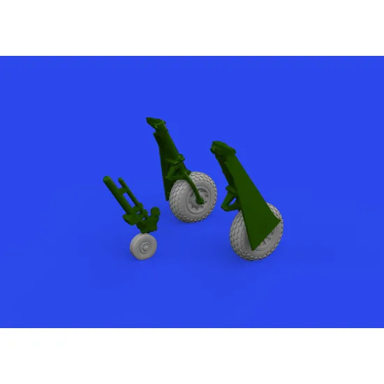 Eduard 672367 1/72 P-51D wheels oval tread Brassin for Aircraft