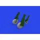 Eduard 672367 1/72 P-51D wheels oval tread Brassin for Aircraft