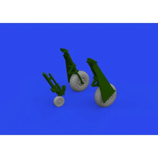 Eduard 672367 1/72 P-51D wheels oval tread Brassin for Aircraft