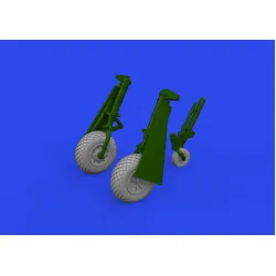 Eduard 672370 1/72 P-51D wheels diamond tread 2 Brassin for Aircraft