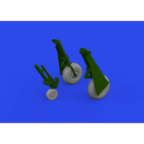 Eduard 672370 1/72 P-51D wheels diamond tread 2 Brassin for Aircraft