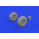 Eduard 672371 1/72 P-51D wheels block tread 2 Brassin for Aircraft
