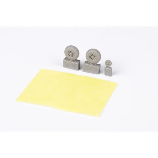 Eduard 672371 1/72 P-51D wheels block tread 2 Brassin for Aircraft