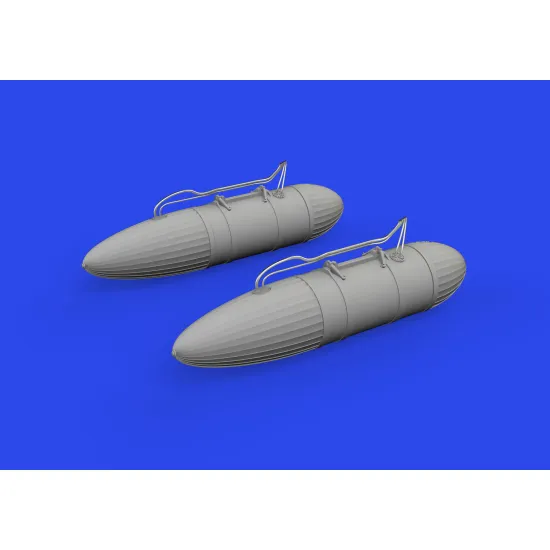 Eduard 672374 1/72 P-51D 108gal paper drop tanks PRINT Brassin for Aircraft
