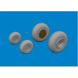 Eduard 672380 1/72 B-24H wheels Brassin for Aircraft