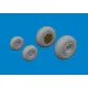Eduard 672380 1/72 B-24H wheels Brassin for Aircraft