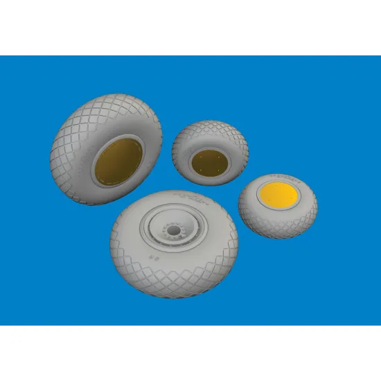 Eduard 672380 1/72 B-24H wheels Brassin for Aircraft