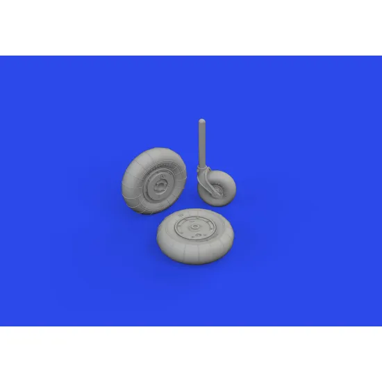 Eduard 672385 1/72 Bf 109G-10 wheels Brassin for Aircraft