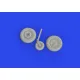Eduard 672385 1/72 Bf 109G-10 wheels Brassin for Aircraft