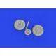 Eduard 672385 1/72 Bf 109G-10 wheels Brassin for Aircraft
