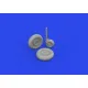 Eduard 672385 1/72 Bf 109G-10 wheels Brassin for Aircraft