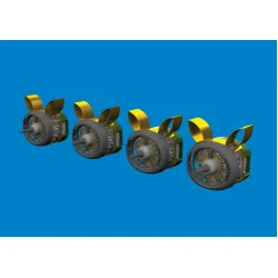 Eduard 672386 1/72 B-24H engines PRINT Brassin for Aircraft