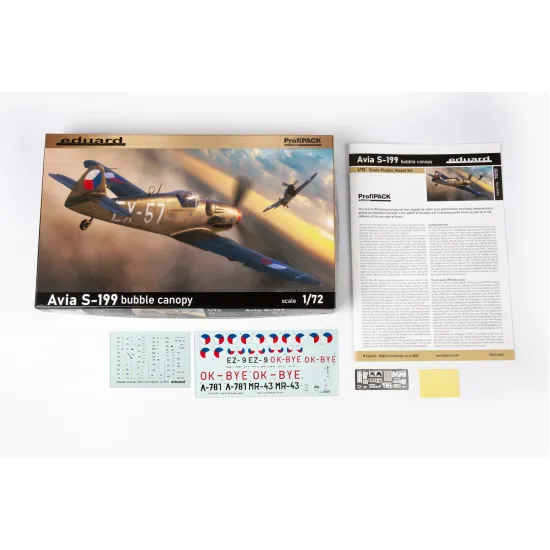 Eduard 70151 1/72 Avia S-199 bubble canopy Plastic for Aircraft Profipack