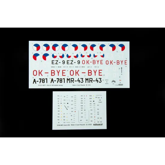 Eduard 70151 1/72 Avia S-199 bubble canopy Plastic for Aircraft Profipack