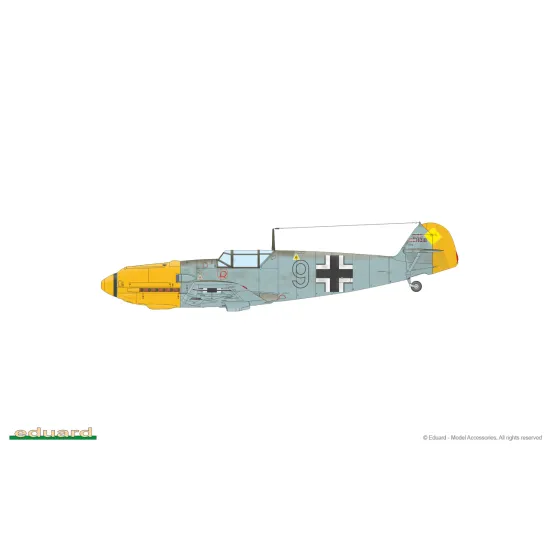Eduard 7032 1/72 Bf 109E-3 Plastic for Aircraft Profipack