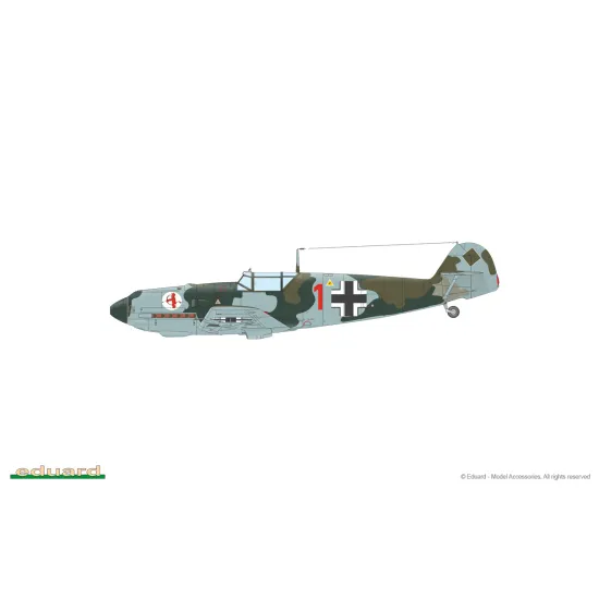 Eduard 7032 1/72 Bf 109E-3 Plastic for Aircraft Profipack