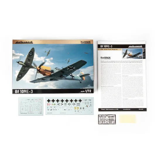 Eduard 7032 1/72 Bf 109E-3 Plastic for Aircraft Profipack