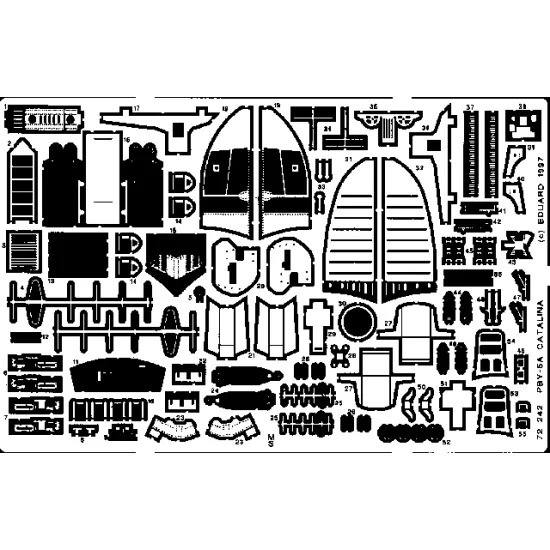 Eduard 72242 1/72 PBY-5A Catalina Photo-Etched for Aircraft Photo etched set