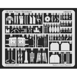 Eduard 72350 1/72 Super Etendard Photo-Etched for Aircraft Photo etched set