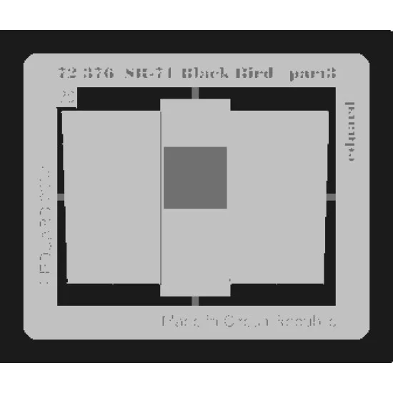 Eduard 72376 1/72 SR-71 Blackbird Photo-Etched for Aircraft Photo etched set